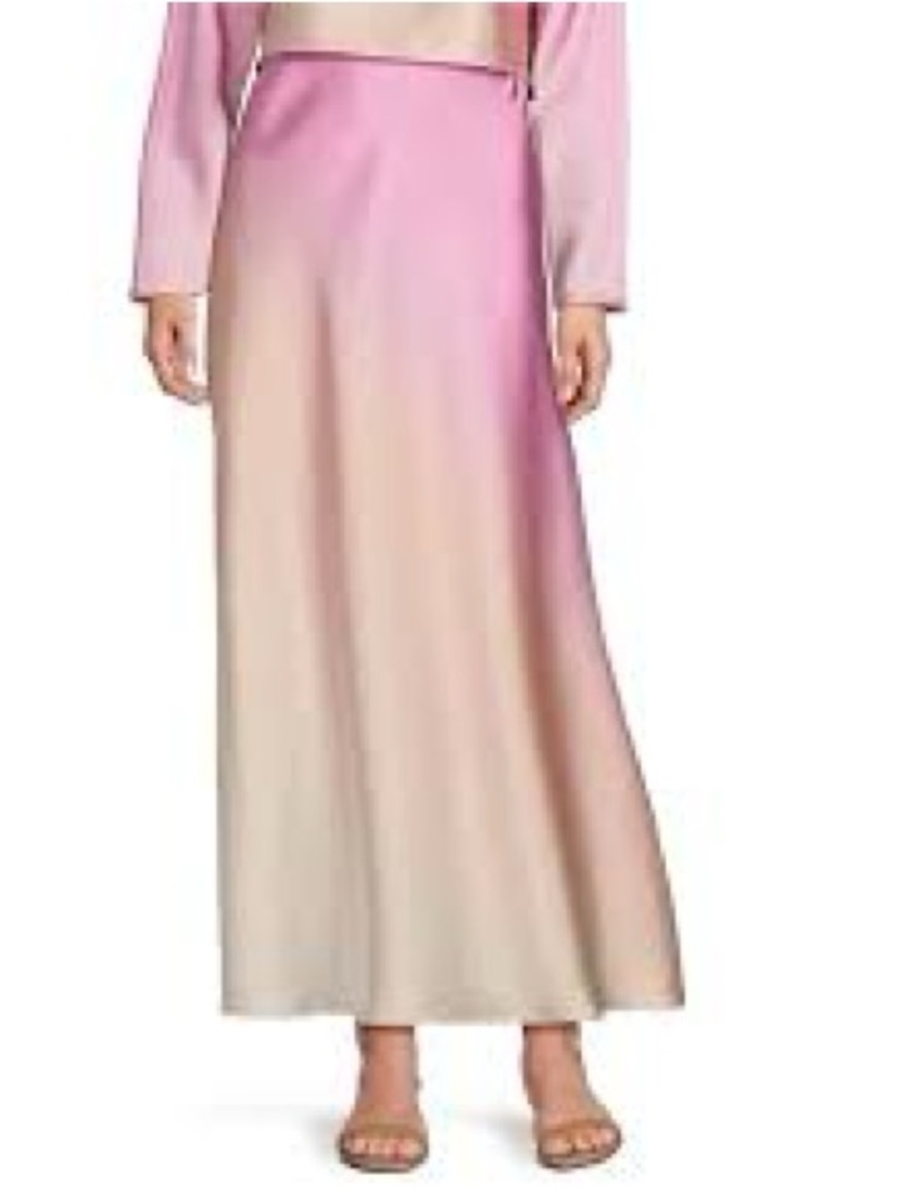 Antonio Melani Bella A-Line Satin Ombré Maxi Skirt - Picture 2 of 5
